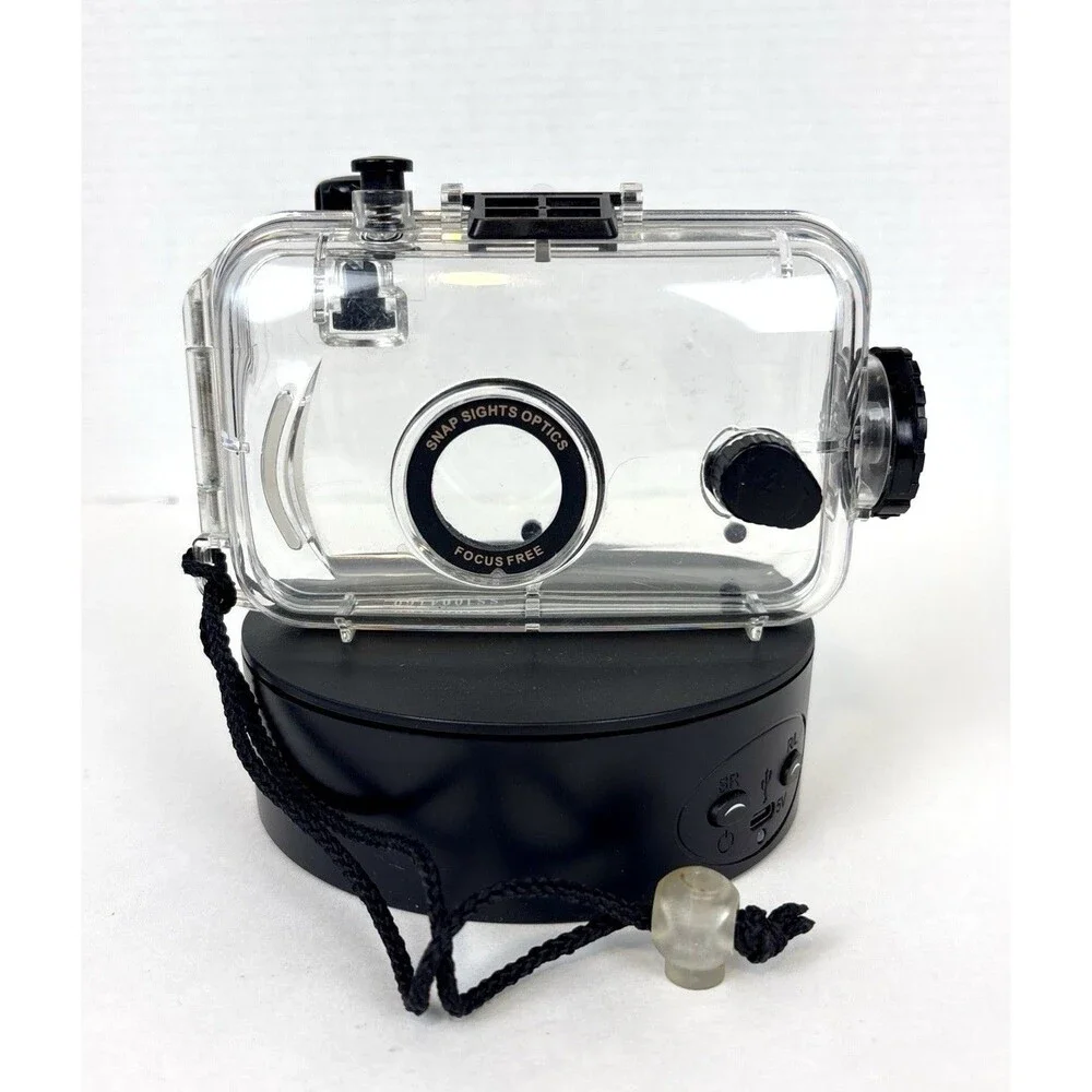 Vintage Snap Sights Optics Focus Free SS1004160 Underwater 35mm Camera Case EUC